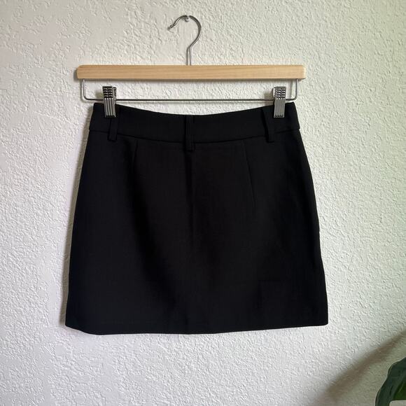 Commense Black Mini Skirt XS NWT - Picture 4 of 8